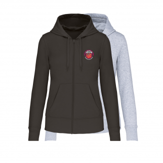 Sweat à capuche zippé femme