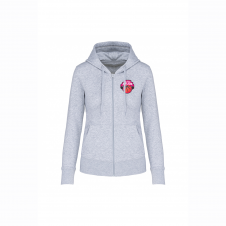 Sweat à capuche zippé femme
